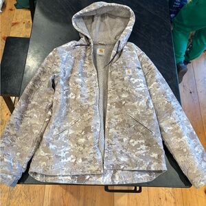 Carhartt Fleece-Lined Jacket with Blue Accents